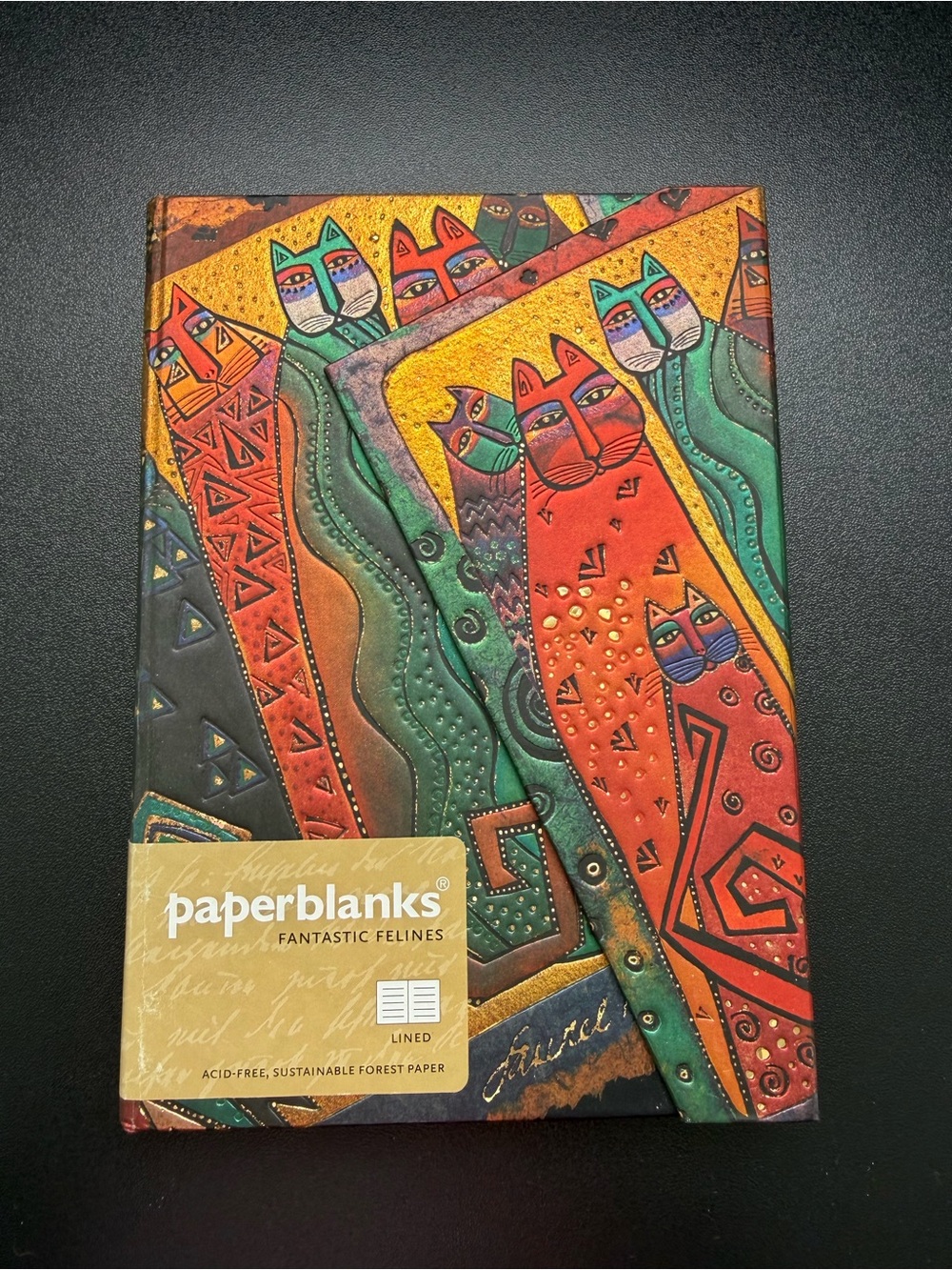 New Paperblanks Fantastic Felines Santa Fe Cats Notebook Lined Journal Hardcover